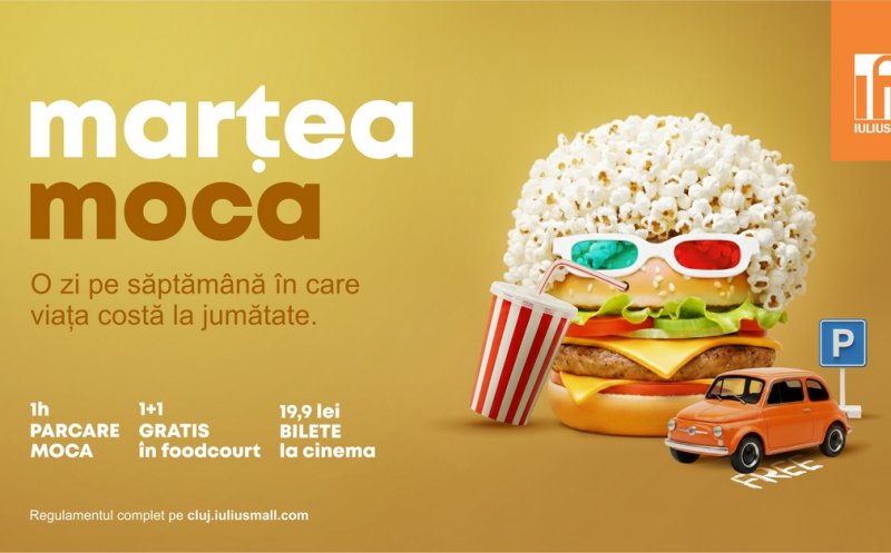 Iulius Mall lansează „Marțea Moca”: acea zi din săptămână când ai oferte 1+1 și promoții variate la brandurile tale favorite