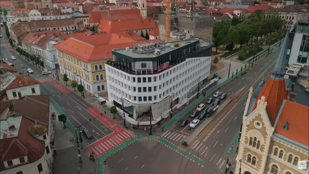 Clădirea a schimbat imaginea centrului Clujului. Lucrările se apropie de final
