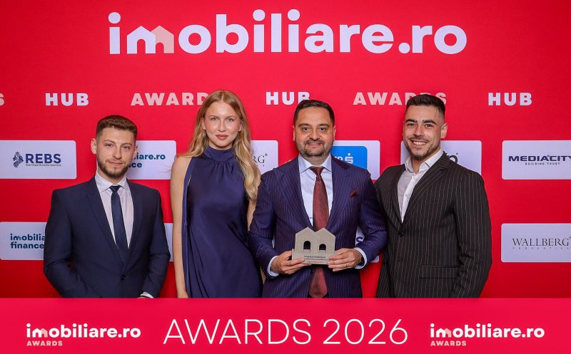 Investa Imobiliare, desemnată „Agenția nouă a anului 2025 în România" la gala Imobiliare.ro Awards