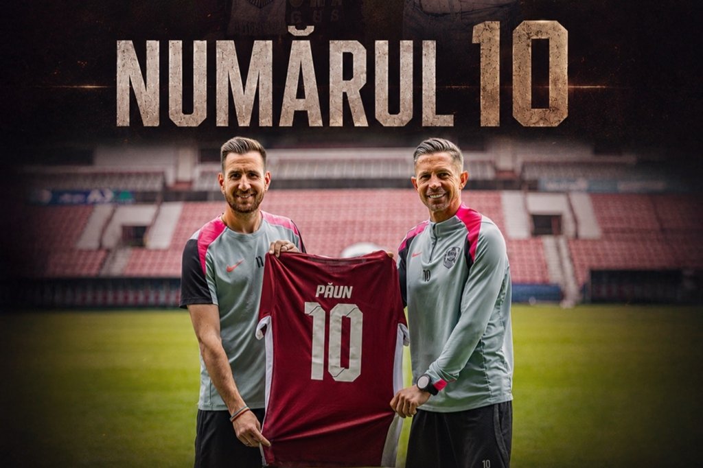 Deac și-a ales moștenitorul la CFR Cluj. Păun va purta tricoul cu numărul 10