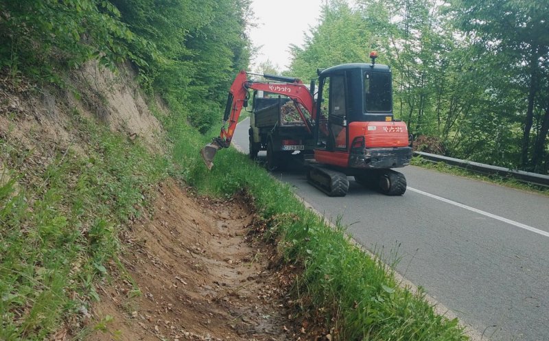 Reparații pe un important drum județean din Cluj
