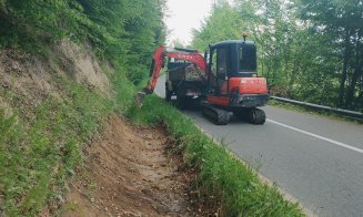 Reparații pe un important drum județean din Cluj