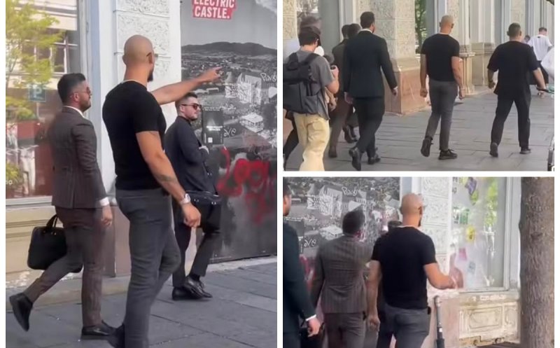 Frații Tate, apariție neașteptată la Cluj-Napoca. Cei doi au fost fotografiați în centrul orașului