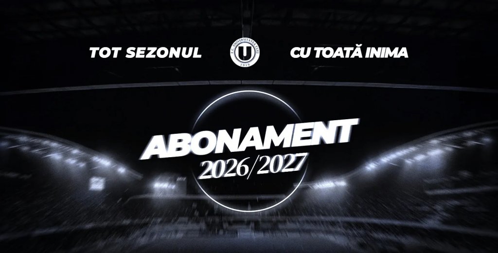Universitatea Cluj lansează abonamentele pentru sezonul 2026-2027. Care e regulamentul campaniei