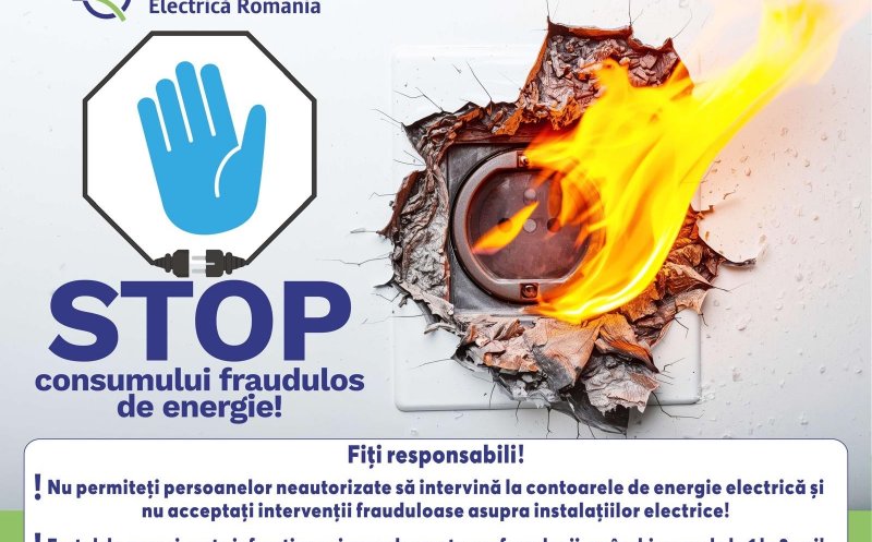 STOP consumului fraudulos de energie! DEER avertizează asupra riscurilor și consecințelor