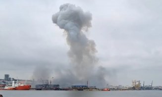 Alertă maximă în Portul Constanța. O dronă a explodat lângă Oil Terminal / Planul roșu, activat