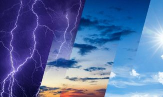 Weekend imprevizibil la Cluj: de la Cod galben de furtuni la cer senin și temperaturi plăcute