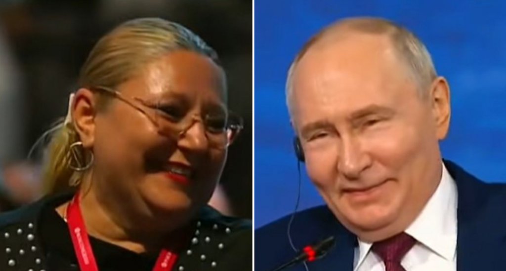 Șoșoacă, față în față cu Putin la Sankt Petersburg: "Românii nu vă urăsc. Nu vrem să ajutăm Ucraina”. Ce i-a răspuns liderul de la Kremlin
