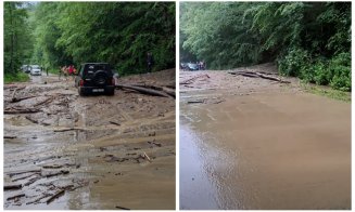 Atenție, șoferi! Drumul Tarnița – Mărișel, blocat de aluviuni în urma ploilor torențiale