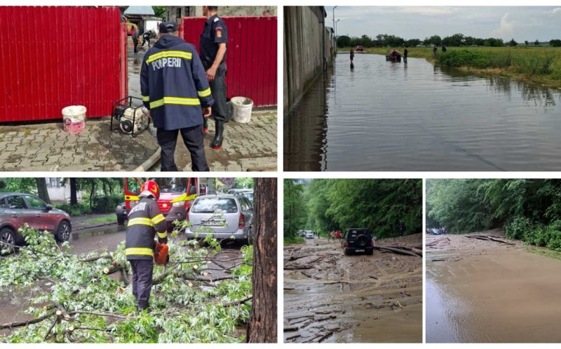 Furtunile au făcut ravagii în mai multe județe: 29 de localități, inclusiv din Cluj, afectate