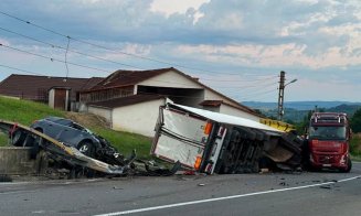 Tragedie pe "Drumul Morții” Cluj–Oradea: O clujeancă a murit după impactul devastator dintre un TIR, o cisternă și două autoturisme