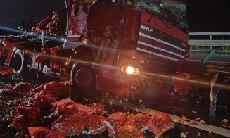 ACCIDENT pe Autostrada A10 noaptea trecută. Impact între două TIR-uri