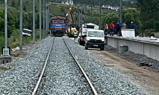 Magistrala feroviară Cluj - Oradea: Cum arată șantierul de 2 miliarde de lei dintre Cluj-Napoca și Aghireș după ce lucrările au depășit 70%