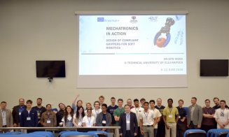 Inovație la Cluj. Roboți care pot apuca obiecte fragile, proiectați la UTCN de studenți din 6 țări