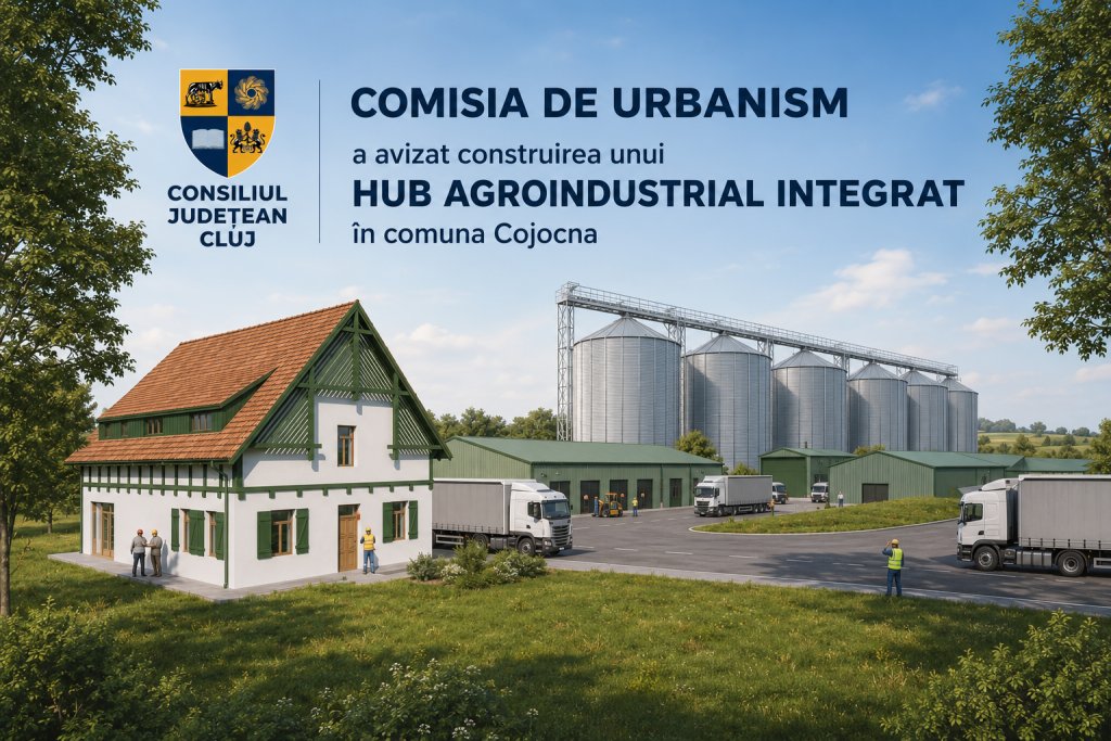 Comuna din Cluj care își face hub agroindustrial integrat. Proiectul, avizat de urbaniști