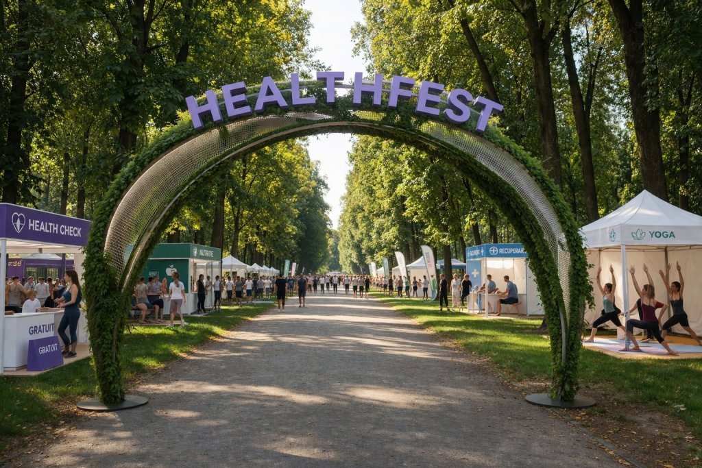 Parcul Central se transformă într-un „Sat al Sănătății”! HealthFEST revine la Cluj cu patru zile de consultații gratuite, sport și prevenție