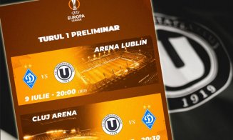 "U" Cluj a aflat orele de start pentru meciurile cu Dinamo Kiev din primul tur al preliminariilor UEFA Europa League