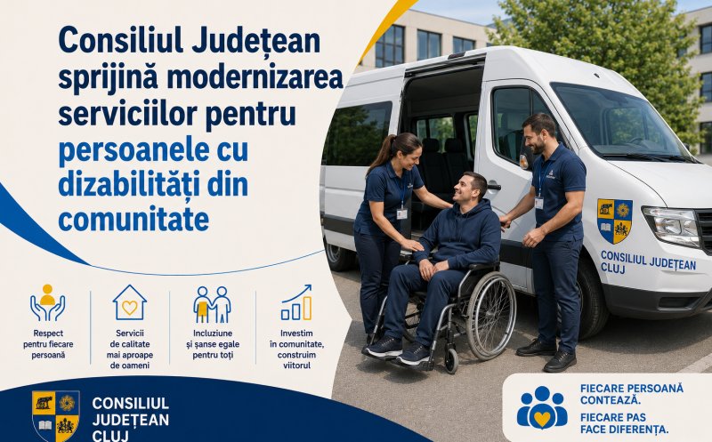 Bani europeni pentru modernizarea serviciilor destinate persoanelor cu dizabilități din Cluj