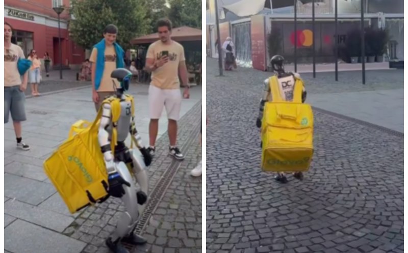 Robotul care a făcut senzație în Cluj-Napoca pare pregătit să devină livrator de mâncare. "Cam înfricoșător"
