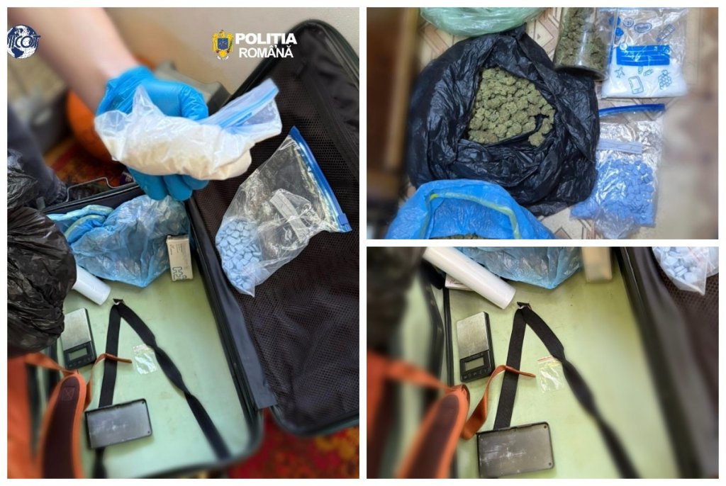 Afacere cu „cristal” și MDMA, destructurată la Cluj. Două persoane, cercetate de DIICOT