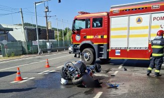 Accident în Jucu, cu motocicletă