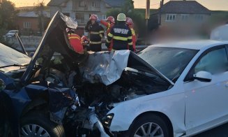 ACCIDENT grav în Cluj cu victime încarcerate. A fost solicitat și elicopterul SMURD