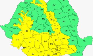 Cod galben de ploi torențiale și grindină în mai multe zone din țară, inclusiv în Cluj. Când vom scăpa de caniculă