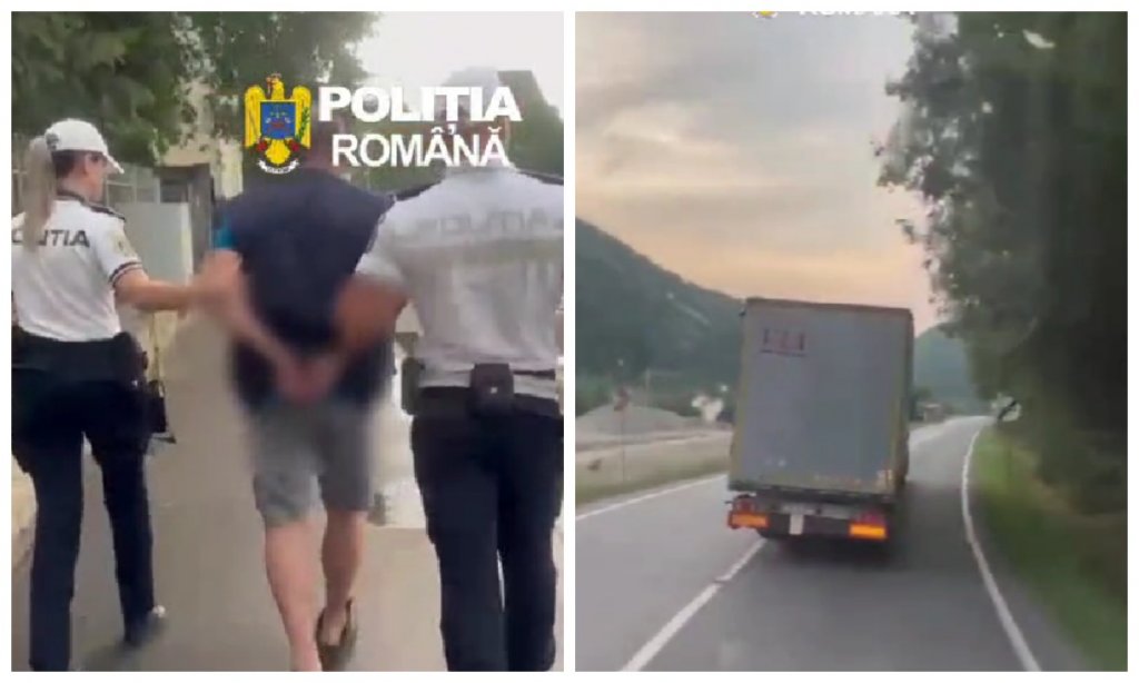 Un șofer a fost arestat la Cluj după ce a condus beat și a intrat cu TIR-ul în mai multe mașini