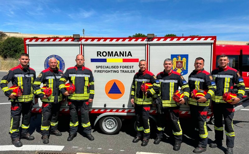 Șapte pompieri clujeni, în misiune internațională în Franța