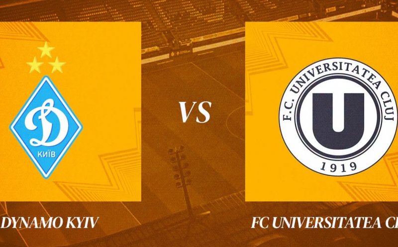 UEFA a stabilit arbitrul partidei Dinamo Kiev - "U" Cluj. Cine va conduce jocul