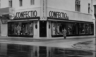 La Cluj, magazinul Confecțio, atras atenția cu blănurile sale spectaculoase și cu paltoanele din stofă de cea mai bună calitate
