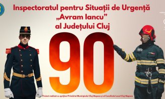 ISU Cluj sărbătorește 90 de ani de la înființarea unității de pompieri militari. Ceremonial și expoziție de tehnică în Parcul Central