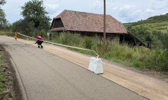 Lucrări pe un sector de drum din Cluj. Urmează să fie asfaltat