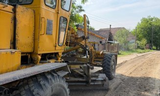 Lucrări pe un sector de drum din Cluj. Urmează să fie asfaltat