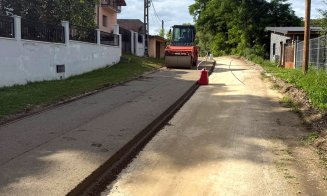Lucrări pe un sector de drum din Cluj. Urmează să fie asfaltat
