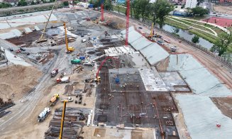 Fundația RIVUS Cluj-Napoca prinde contur. Betonul se toarnă în ritm alert / Cele mai NOI IMAGINI de pe șantier