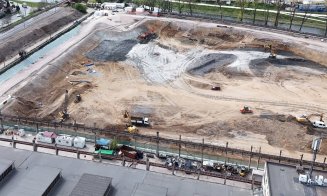 Fundația RIVUS Cluj-Napoca prinde contur. Betonul se toarnă în ritm alert / Cele mai NOI IMAGINI de pe șantier