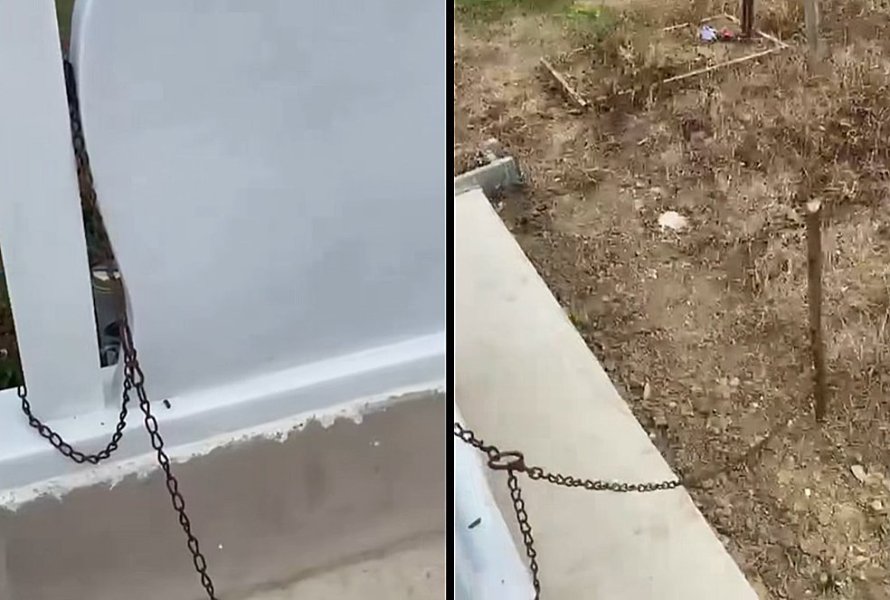 Ce au avut de spus polițiștii din Mureș despre profanarea mormântului victimei lui Gânj / Cine a legat crucea cu lanțuri de un țăruș înfipt în pământ? / În zonă sunt camere de supraveghere