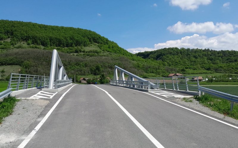 Pod nou pe un drum județean din Cluj. Este al 4-lea construit prin Programul „Anghel Saligny”
