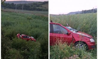 Accident pe un drum din Cluj. Un șofer a fost scos din mașină de pompieri și transportat la spital