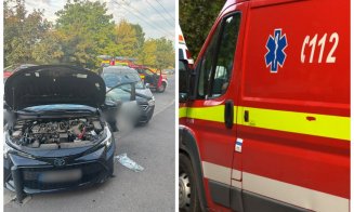 Accident la primele ore ale dimineții în Cluj-Napoca. Un bărbat a ajuns la spital