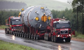 Atenție, șoferi! Transport uriaș de 98 de tone pleacă astăzi din Cluj. Vezi ruta