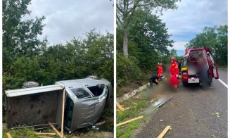 Mobilizare impresionantă în Cluj după un accident GRAV. Elicopterul SMURD intervine pentru două victime în stare critică