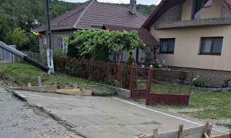 Lucrări de întreținere pe un nou drum județean din Cluj