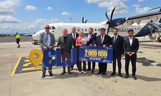Pasagerul cu numărul 2 milioane de pe Aeroportul Cluj, sărbătorit mai devreme decât anul trecut