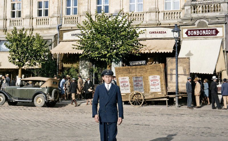 Piața Unirii din Cluj, în cursul anilor 1930