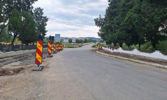 Reparații pe drumul județean care duce pe platoul Cheile Turzii