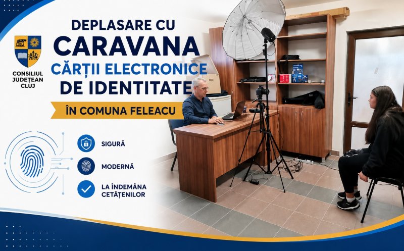 Caravana Cărții Electronice de Identitate ajunge într-o nouă comună din Cluj