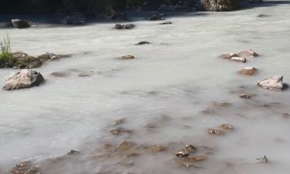 Ce se întâmplă cu râul Arieș: apa a devenit albă ca laptele. Precizările Gărzii de Mediu