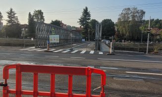 FOTO. Așa arată noul pod provizoriu construit pentru a menține legătura peste Someș până se reface vechiul Garibaldi